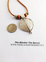 Tribal Necklace Women Jewelry Silver Leaf Leather Gift Ideas
