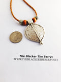Tribal Necklace Women Jewelry Silver Leaf Leather Gift Ideas