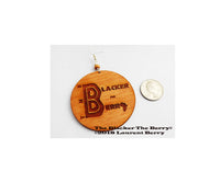 The Blacker The Berry Earrings Wooden Jewelry Set Bangles
