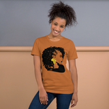 Curly Haired Black Beauty Short-Sleeve Unisex T-Shirt