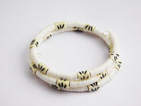 White Black Bracelets Beaded Gift Ideas for Her Him Ethnic Jewelry