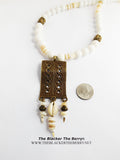 White Necklace Beaded Jewelry Beach Summer Wedding Gift Ideas Women